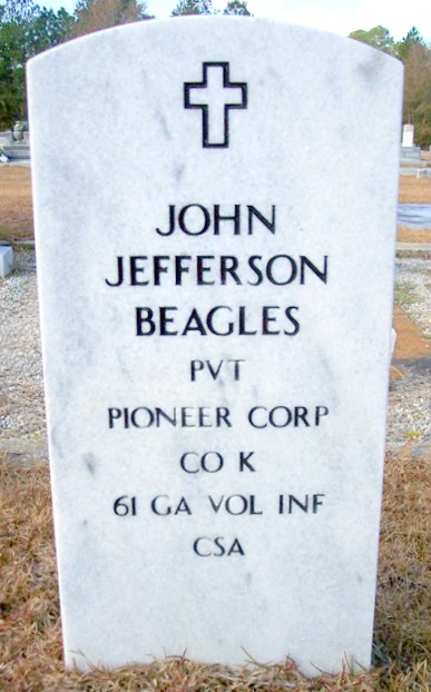 John Jefferson Beagles, Beaver Dam Cemetery, Ray City, GA.